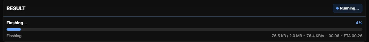 DMA Tool - Flashing progress bar